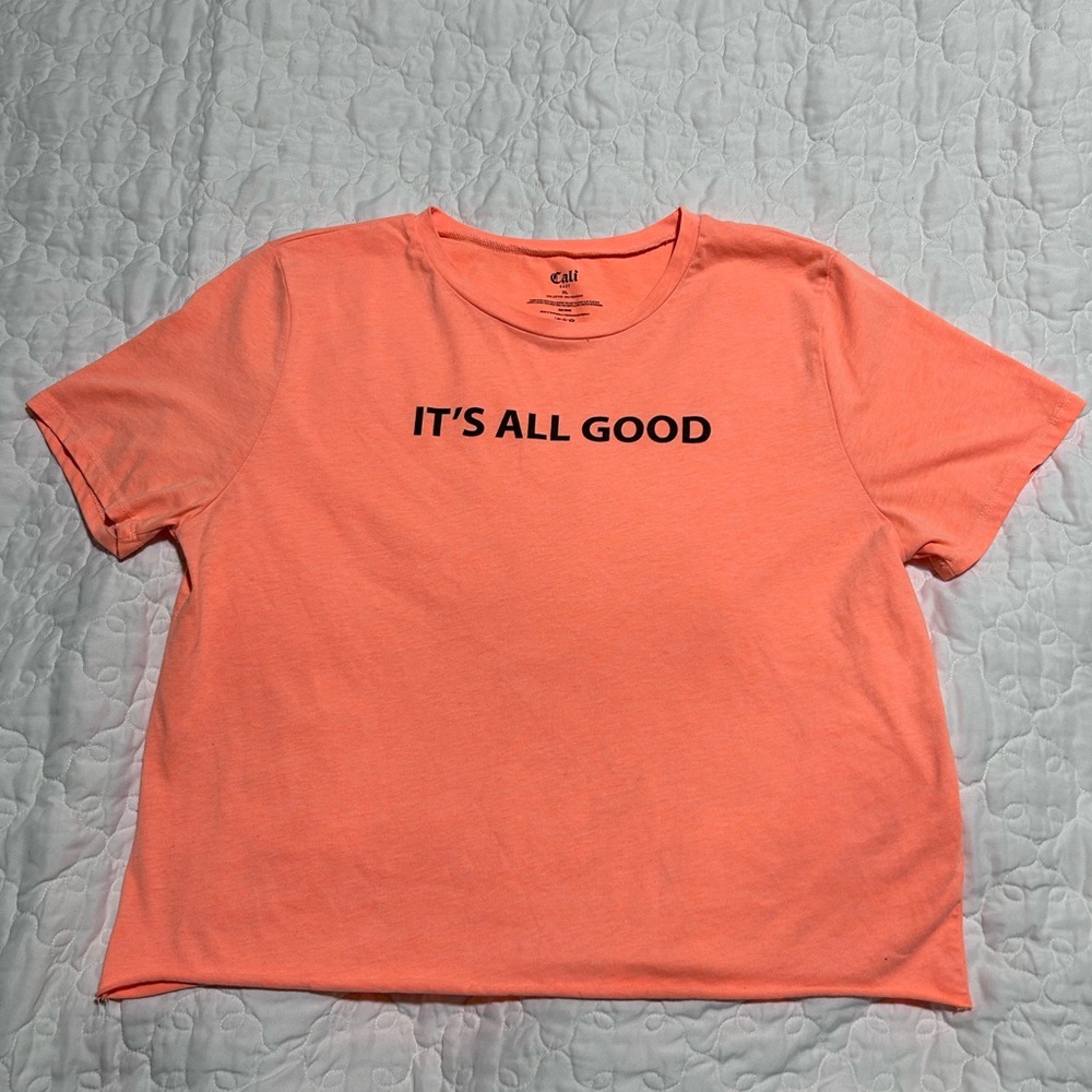 Women’s Cali Baby Cropped Short Sleeve Size XL Shirt